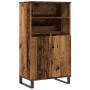 Aparador alto madera de ingeniería envejecida 60x36x110 cm de , Aparadores - Ref: Foro24-857460, Precio: 110,86 €, Descuento: %