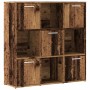 Estantería madera de ingeniería color envejecido 90x28x90 cm by , Bookcases and shelves - Ref: Foro24-856058, Price: 100,87 €...