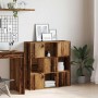 Estantería madera de ingeniería color envejecido 90x28x90 cm by , Bookcases and shelves - Ref: Foro24-856058, Price: 100,87 €...