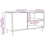 Mueble para discos madera ingeniería envejecida 84,5x38x48 cm von , Schränke und Lagerung - Ref: Foro24-857240, Preis: 73,12 ...