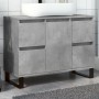 Mueble de lavabo madera de ingeniería gris hormigón 80x33x60 cm by , Bathroom furniture - Ref: Foro24-857237, Price: 106,50 €...