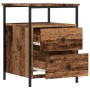 Mesita de noche madera de ingeniería envejecida 44x45x60 cm by , Nightstands - Ref: Foro24-857254, Price: 68,04 €, Discount: %