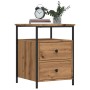 Mesita de noche madera de ingeniería roble artisan 44x45x60 cm by , Nightstands - Ref: Foro24-857256, Price: 68,04 €, Discoun...