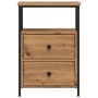 Mesitas de noche 2 uds madera roble artisan 34x35,5x50 cm de , Mesitas de noche - Ref: Foro24-857261, Precio: 93,21 €, Descue...