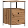 Mesitas de noche 2 uds madera roble artisan 34x35,5x50 cm de , Mesitas de noche - Ref: Foro24-857261, Precio: 93,21 €, Descue...