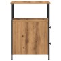 Mesitas de noche 2 uds madera roble artisan 34x35,5x50 cm de , Mesitas de noche - Ref: Foro24-857261, Precio: 93,21 €, Descue...