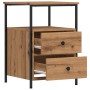 Mesitas de noche 2 uds madera roble artisan 34x35,5x50 cm by , Nightstands - Ref: Foro24-857261, Price: 93,21 €, Discount: %