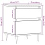 Mesita de noche madera de ingeniería roble artisian 40x35x50 cm von , Nachttische - Ref: Foro24-857398, Preis: 56,12 €, Rabat...