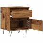 Mesitas de noche 2 uds madera ingeniería envejecida 40x35x50 cm by , Nightstands - Ref: Foro24-857417, Price: 96,91 €, Discou...