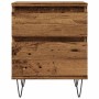 Mesitas de noche 2 uds madera ingeniería envejecida 40x35x50 cm de , Mesitas de noche - Ref: Foro24-857417, Precio: 96,91 €, ...