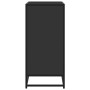 Aparador de madera de ingeniería y metal negro 68x35x76 cm by , Sideboards - Ref: Foro24-848979, Price: 96,35 €, Discount: %