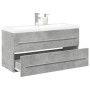 Set muebles de baño 2 piezas madera contrachapada gris hormigón de , Muebles de baño - Ref: Foro24-3324922, Precio: 300,70 €,...