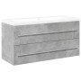 Set muebles de baño 2 piezas madera contrachapada gris hormigón de , Muebles de baño - Ref: Foro24-3324922, Precio: 300,70 €,...