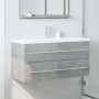 Armario para lavabo contrachapada gris hormigón 100x38,5x48 cm by , Bathroom furniture - Ref: Foro24-856233, Price: 72,81 €, ...