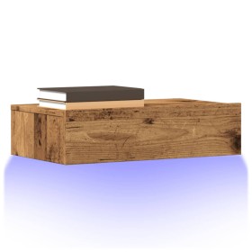 Mueble de TV con luces LED envejecida 60x35x15,5 cm by , TV Furniture - Ref: Foro24-856343, Price: 49,54 €, Discount: %