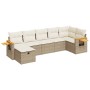 Set sofás de jardín 7 piezas y cojines ratán sintético beige by , Garden sets - Ref: Foro24-3325985, Price: 567,82 €, Discoun...