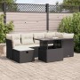 Set de sofás de jardín 7 pzas con cojines ratán sintético negro von , Gartensets - Ref: Foro24-3327776, Preis: 488,24 €, Raba...