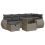 Set de sofás de jardín 7 pzas con cojines ratán sintético gris by , Garden sets - Ref: Foro24-3327900, Price: 542,49 €, Disco...