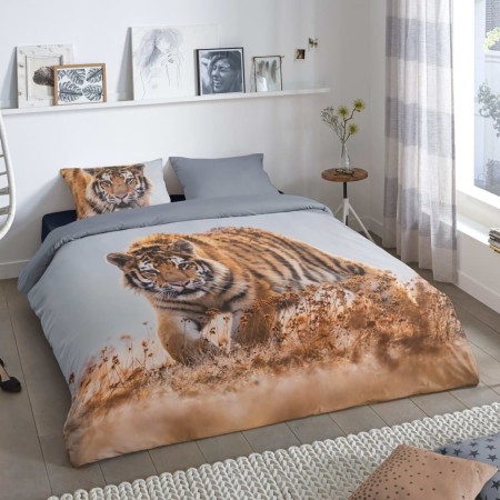 Good Morning Funda de edredón TIGER 200x200/200 cm multicolor de Good Morning, Fundas de nórdico - Ref: Foro24-432977, Precio...