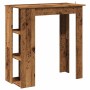 Mesa bar y estante madera ingeniería envejecida 102x50x103,5cm von , Küchen- und Esstische - Ref: Foro24-856760, Preis: 88,71...