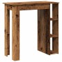 Mesa bar y estante madera ingeniería envejecida 102x50x103,5cm von , Küchen- und Esstische - Ref: Foro24-856760, Preis: 88,71...