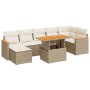 Set sofás jardín y cojines 8 pzas ratán sintético acacia beige von , Gartensets - Ref: Foro24-3327516, Preis: 703,29 €, Rabat...