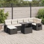 Set de sofás de jardín y cojines 8 piezas ratán sintético negro by , Garden sets - Ref: Foro24-3327866, Price: 553,96 €, Disc...