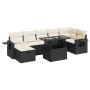 Set de sofás de jardín y cojines 8 piezas ratán sintético negro by , Garden sets - Ref: Foro24-3327866, Price: 553,96 €, Disc...