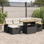 Set de sofás de jardín y cojines 8 piezas ratán sintético negro by , Garden sets - Ref: Foro24-3328134, Price: 482,10 €, Disc...