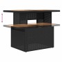 Set de muebles de jardín 5 pzas y cojines ratán sintético negro by , Garden sets - Ref: Foro24-3328120, Price: 512,36 €, Disc...