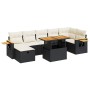 Set de muebles de jardín 5 pzas y cojines ratán sintético negro | Foro24|Onlineshop| Casa, Jardín y Más Foro24.es