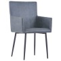 Sillas comedor reposabrazos 2 uds cuero ante sintética gris by , dining chairs - Ref: Foro24-282058, Price: 189,87 €, Discoun...