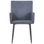 Sillas comedor reposabrazos 2 uds cuero ante sintética gris by , dining chairs - Ref: Foro24-282058, Price: 189,87 €, Discoun...