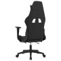 Silla de juego giratoria con reposapiés tela blanca y negra by , Gaming chairs - Ref: Foro24-345707, Price: 127,17 €, Discoun...