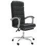 Silla de oficina reclinable negra piel sintética de , Sillas de oficina - Ref: Foro24-349801, Precio: 110,56 €, Descuento: %