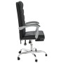 Silla de oficina reclinable negra piel sintética by , Office chairs - Ref: Foro24-349801, Price: 110,56 €, Discount: %