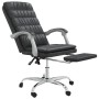 Silla de oficina reclinable negra piel sintética de , Sillas de oficina - Ref: Foro24-349801, Precio: 110,56 €, Descuento: %