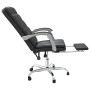 Silla de oficina reclinable negra piel sintética de , Sillas de oficina - Ref: Foro24-349801, Precio: 110,56 €, Descuento: %