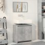 Set muebles de baño 2 piezas madera contrachapada gris hormigón de , Muebles de baño - Ref: Foro24-856066, Precio: 64,12 €, D...