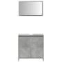 Set muebles de baño 2 piezas madera contrachapada gris hormigón de , Muebles de baño - Ref: Foro24-856066, Precio: 64,12 €, D...