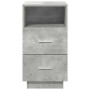 Mesillas de noche 2 uds con 2 cajones gris cemento 36x36x68 cm de , Mesitas de noche - Ref: Foro24-858585, Precio: 112,84 €, ...