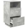 Mesillas de noche 2 uds con 2 cajones gris cemento 36x36x68 cm by , Nightstands - Ref: Foro24-858585, Price: 112,84 €, Discou...