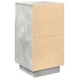 Mesillas de noche 2 uds con 2 cajones gris cemento 36x36x68 cm de , Mesitas de noche - Ref: Foro24-858585, Precio: 112,84 €, ...