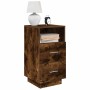 Mesillas de noche 2 uds con 2 cajones roble ahumado 36x36x68 cm by , Nightstands - Ref: Foro24-858587, Price: 112,84 €, Disco...