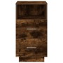 Mesillas de noche 2 uds con 2 cajones roble ahumado 36x36x68 cm by , Nightstands - Ref: Foro24-858587, Price: 112,84 €, Disco...