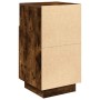 Mesillas de noche 2 uds con 2 cajones roble ahumado 36x36x68 cm by , Nightstands - Ref: Foro24-858587, Price: 112,84 €, Disco...