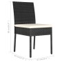 Garden dining chairs 2 units black synthetic rattan by vidaXL, Garden chairs - Ref: Foro24-315106, Price: 95,37 €, Discount: %