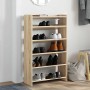 Mueble zapatero madera contrachapada roble sonoma 60x25x100 cm von , Schuhregale und Schuhorganisatoren - Ref: Foro24-859871,...