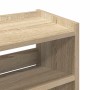 Mueble zapatero madera contrachapada roble sonoma 60x25x100 cm von , Schuhregale und Schuhorganisatoren - Ref: Foro24-859871,...