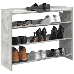 Mueble zapatero madera contrachapada gris hormigón 80x25x62 cm von , Schuhregale und Schuhorganisatoren - Ref: Foro24-859917,...